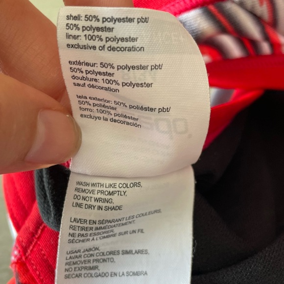 Speedo Liquid Velocity Flyback Women’s Competitive Swimsuit Black Red Size 8/34 - Picture 4 of 8